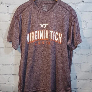 NCAA Virginia Tech University Pro Edge Men's Short Sleeve Shirt Medium
